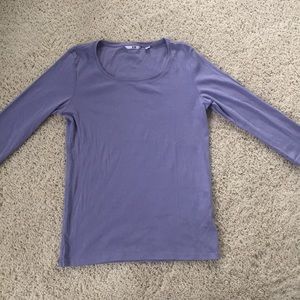 Uniqlo lavender shirt